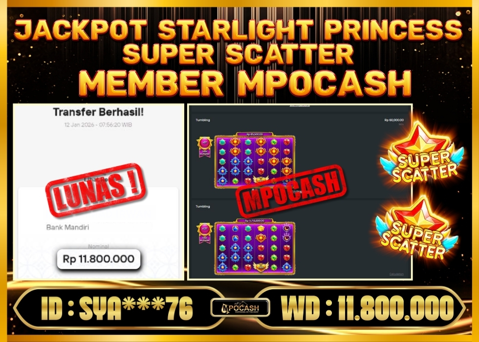 MPOCASH JACKPOT STARLIGHT PRINCESS SUPER SCATTER